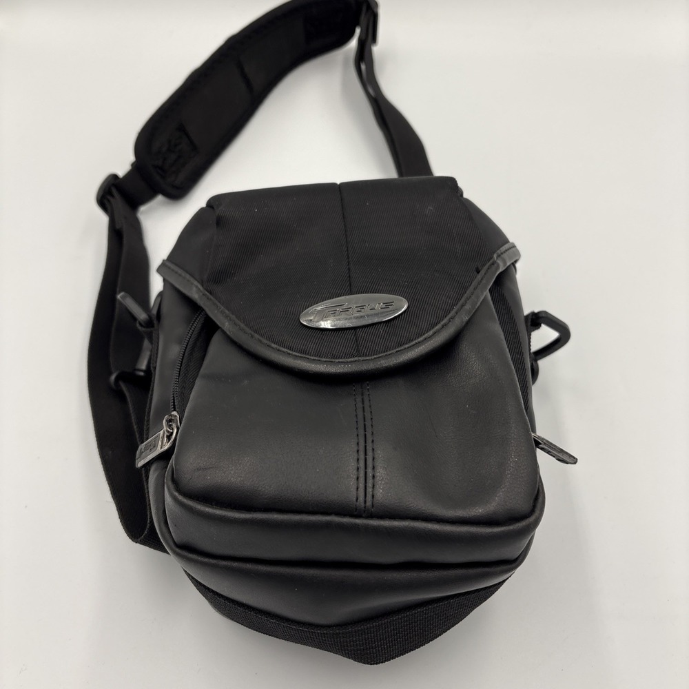 Targus Camera Case  Bag Multi Pocket Black Gray Shoulder Strap Cross‎ Body